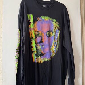 Rucking Fotten Hackers Black Long Sleeve Graphic Tee